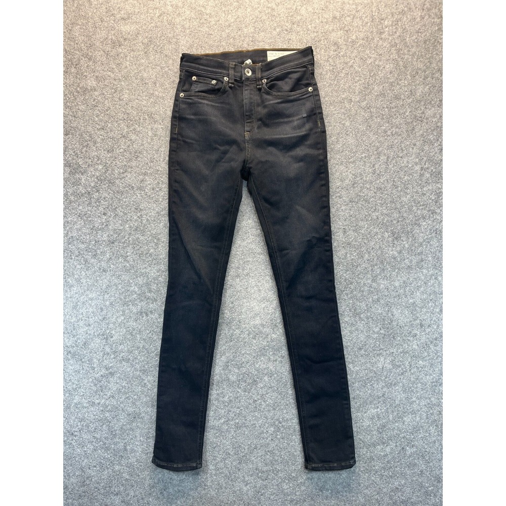 Rag and Bone Jeans Women's 25 High Rise‎ Skinny Dark Blue Stretch Denim
